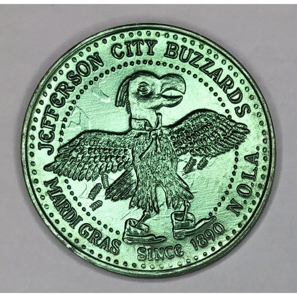 1981 Jefferson City Buzzards - Shamrocks, Shenanigans, Mardi Gras Doubloon
